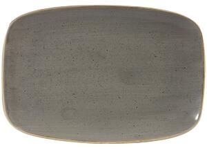 Churchill Chefs Oblong fat Stonecast Peppercorn; 35.5x24.5 cm (LxB); Grå/Brun; Rektangulär; 6 Styck / Förpackning
