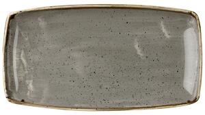 Churchill Oblong fat Stonecast Peppercorn; 35x28.5 cm (LxB); Grå/Brun; Rektangulär; 6 Styck / Förpackning