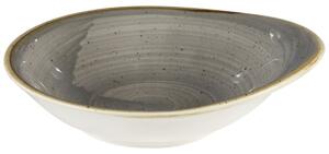 Churchill Skål Stonecast Peppercorn oval djup; 30cl, 18.5x18.5x16.8 cm (LxBxH); Grå/Brun; Oval; 12 Styck / Förpackning