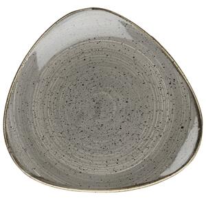Churchill Tallrik Stonecast Peppercorn trekantig; 22.9 cm (B); Grå/Brun; Trekantig; 12 Styck / Förpackning