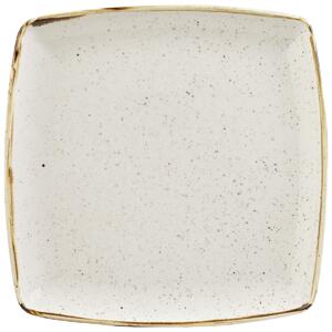 Churchill Fat Stonecast Barley White kvadratiskt; 26.8 cm (B); Vit/Brun; Kvadratisk; 6 Styck / Förpackning