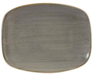 Churchill Chefs Oblong fat Stonecast Peppercorn; 23.7x15.7 cm (LxB); Grå/Brun; Rektangulär; 12 Styck / Förpackning