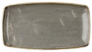 Churchill Oblong fat Stonecast Peppercorn; 29.5x15 cm (LxB); Grå/Brun; Rektangulär; 12 Styck / Förpackning