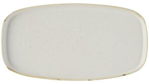 Churchill Fat Stonecast Barley White med kant; 35x18.5x2 cm (LxBxH); Vit/Brun; Rektangulär; 6 Styck / Förpackning