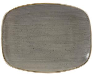Churchill Chefs Oblong fat Stonecast Peppercorn; 26.1x20.2 cm (LxB); Grå/Brun; Rektangulär; 12 Styck / Förpackning