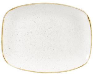 Churchill Chefs Oblong fat Stonecast Barley White; 26.1x20.2 cm (LxB); Vit/Brun; Rektangulär; 12 Styck / Förpackning