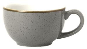 Churchill Cappuccinokopp Stonecast Grey ; 17cl, 9x5.5 cm (ØxH); Grå/Brun; Rund; 12 Styck / Förpackning