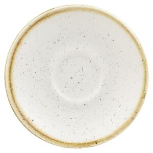 Churchill Espressofat Stonecast Barley White; 11.8 cm (Ø); Vit/Brun; Rund; 12 Styck / Förpackning