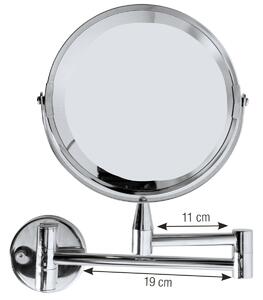 PULSIVA Sminkspegel Fura; 27.5x17 cm (HxØ); Silverfärg; Rund