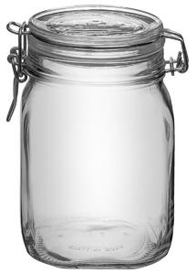 Bormioli Rocco Glasburk med bygel Fido Herm; 112.5cl, 13.1x16 cm (ØxH); Transparent; 12 Styck / Förpackning