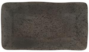 Porland Uppläggningsfat Ironstone; 28.2x15.1x2.4 cm (LxBxH); Mörkbrun/Svart; Rektangulär; 2 Styck / Förpackning