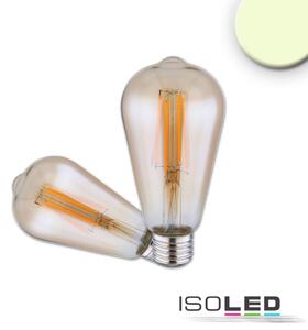 ISOLED LED-lampa E27 Vintage Line I; 14x6.4 cm (LxØ); Transparent