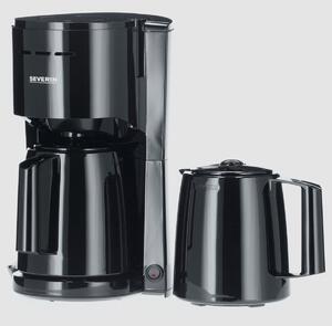 Severin Kaffebryggare med två termokannor; 24x35.5x22 cm (BxHxD); Svart