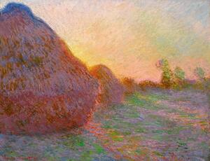 Bildreproduktion Haystacks, Claude Monet