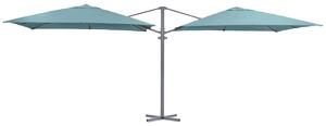 VEGA Dubbelt parasoll Levanto; 629x300x270 cm (LxBxH); Turkos