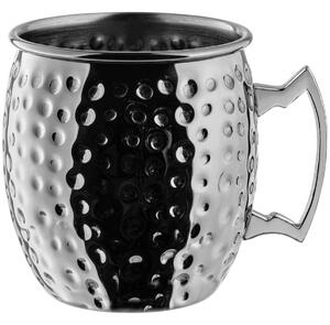 VEGA Moscow Mule mugg Glendale hammarslag; 55cl, 8.8x9.8 cm (ØxH); Silverfärg