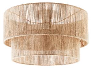 TecTake GmbH 405209 taklampa lignea lux av jute i boho-stil, 40w - brun