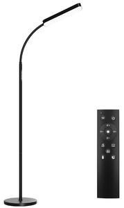 Tectake 405204 golvlampa prisma led, 5 ljuslägen, 12 w, dimbar - svart