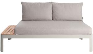 VEGA Modulsoffa Amalfia; 172x72x73 cm (BxDxH); Sits Ljusgrå, Ram Ljusgrå