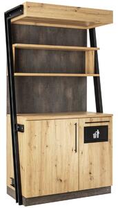 VEGA Serveringsstation Baristo Industrial med avfallssystem; 118x61x216 cm (BxDxH); Vildek