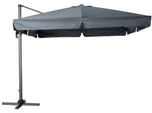 VEGA Frihängande parasoll Breva; 295x295x270 cm (LxBxH); Grå; Kvadratisk