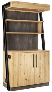 VEGA Serveringsstation Baristo Industrial utan avfallslucka; 118x61x216 cm (BxDxH); Vildek, Handtag Svart