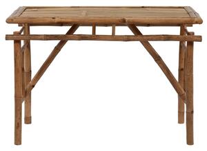 Hopfällbart trädgårdsbord 115x50x75 cm bambu