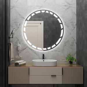Rund spegel med LED-belysning C8