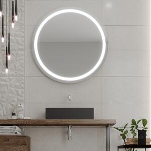 Rund spegel med LED-belysning C4 premium