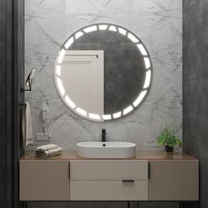 Rund spegel med LED-belysning C8 premium