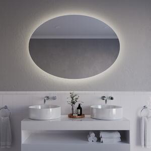 Oval spegel med LED-belysning A32