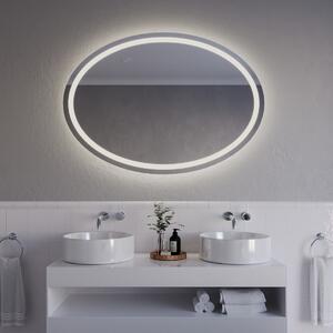 Oval spegel med LED-belysning A33