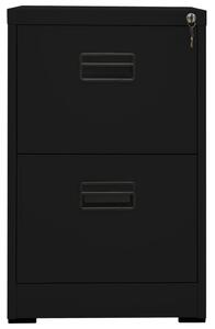 Dokumentskåp svart 46x62x72,5 cm stål