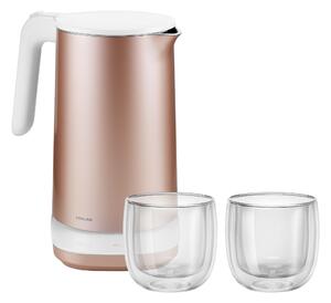 ZWILLING Set vattenkokare Pro och kaffeglas, rosé