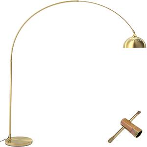 TecTake GmbH 405201 golvlampa arcus, stål, 60w - guld