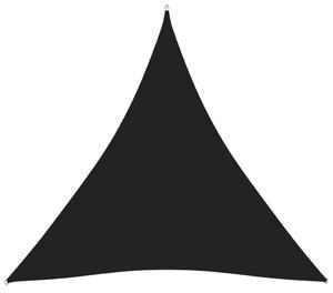Solsegel oxfordtyg trekantigt 6x6x6 m svart