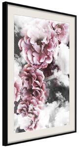 Inramad Poster / Tavla - Divine Flowers - 20x30 Svart ram med passepartout
