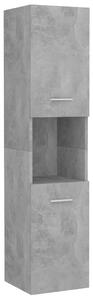 Badrumsskåp betonggrå 30x30x130 cm spånskiva