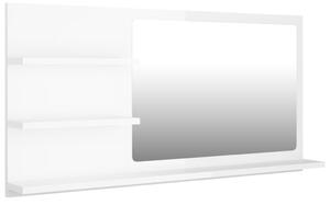 Badrumsspegel vit högglans 90x10,5x45 cm spånskiva