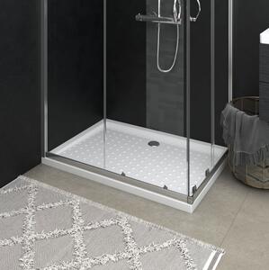 Duschkar med prickar vit 70x100x4 cm ABS - Vit