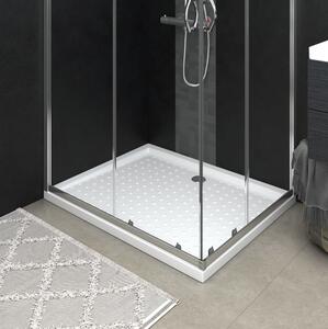 Duschkar med prickar vit 80x100x4 cm ABS - Vit