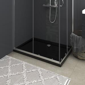 Duschkar rektangulart ABS svart 70x100 cm - Svart