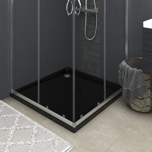 Duschkar fyrkantigt ABS svart 90x90 cm - Svart