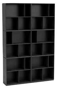 Montana - Read Spacious Bookshelf, Plinth H3 cm - Anthracite - Hyllor - Peter J. Lassen - Svart - MDF