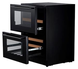 Inbyggbar vinkyl - WineCave 60DD Fullglass Black