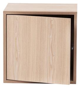 Muuto - Stacked 2.0 Oak Medium With Door - Hyllor & Hyllsystem - Julien De Smedt - Träfärgad - Trä