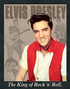 Metallskylt ELVIS PRESLEY - portrait