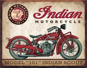 Metallskylt INDIAN MOTORCYCLES - Scout Model 111