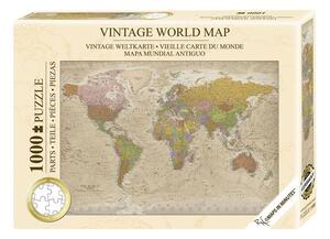 Pussel Vintage World Map