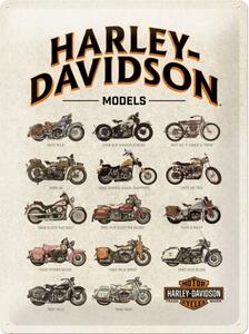 Metallskylt Harley Davidson - Models